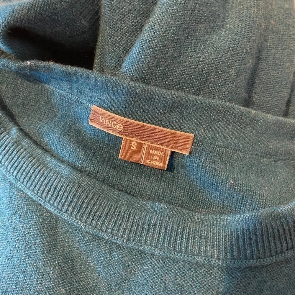 Vince Crewneck Cashmere Pullover Peacock​​​​​​​​​​